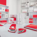 Miniatyrbillede 8 af 8: Leitz WOW Projektmappe A4, 6 rum, PP, Rød
