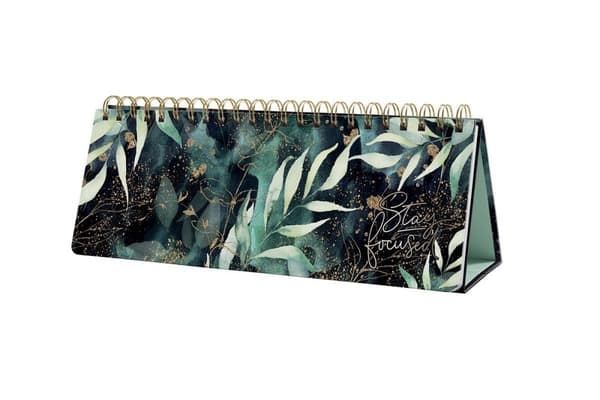 Sigel veckoplanerare - Jolie Beauty - A4 landskap - Glamorous Leaves - odaterad - Engelska - SI-JP104