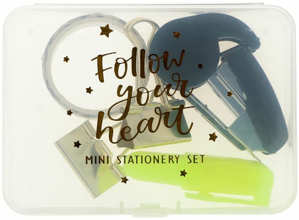 Stationery Set Inca Follow Your Heart Lote 6 Pieces