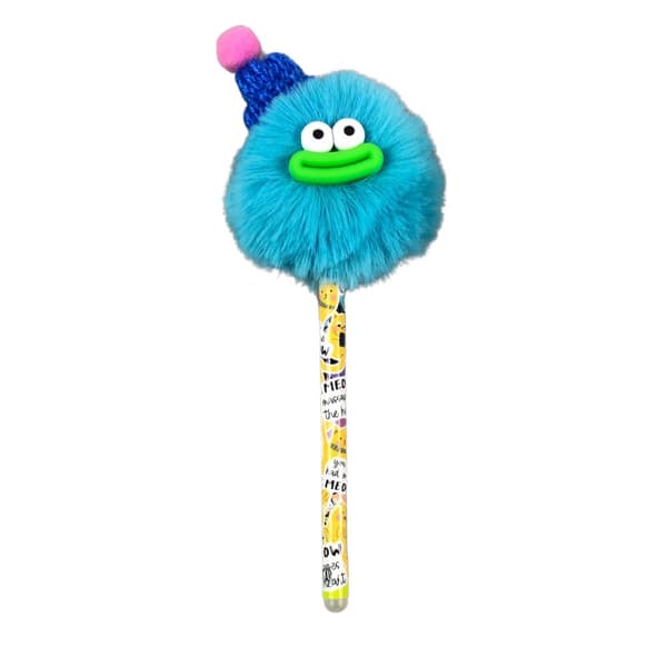 Monster Pompom raderbar penna med Colorino-lock