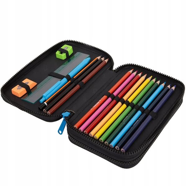 Dobbelt penalhus med udstyr Jumper 2 Skate Night Patio Coolpack