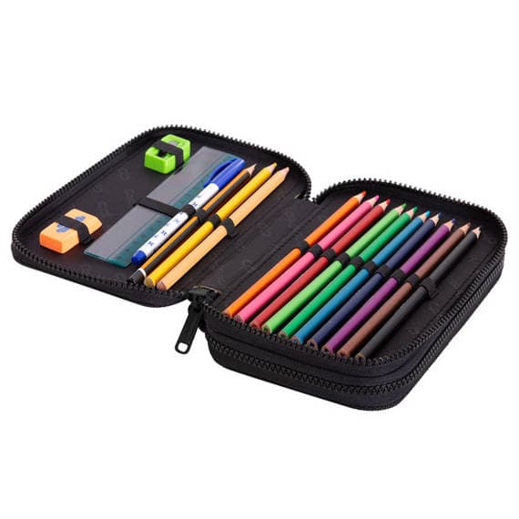 Dobbelt penalhus med udstyr Jumper 2 Astronaut Patio Coolpack