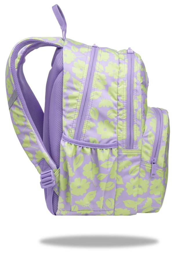 Flores Lila nuorten reppu violetti vihreillä kukilla Coolreppu