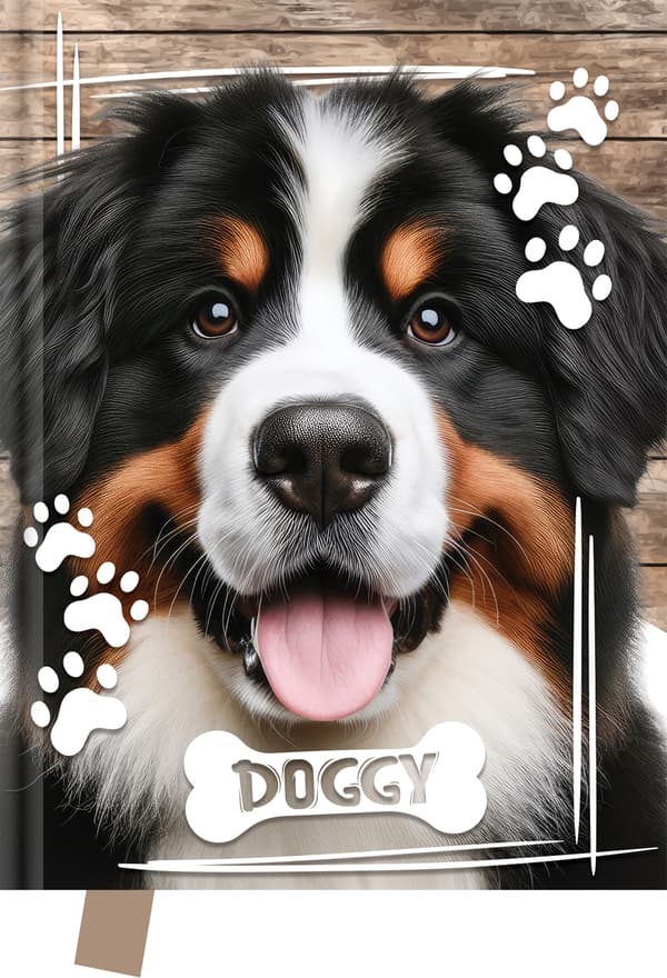 Dagbog 80k 14x18cm Doggy Dog