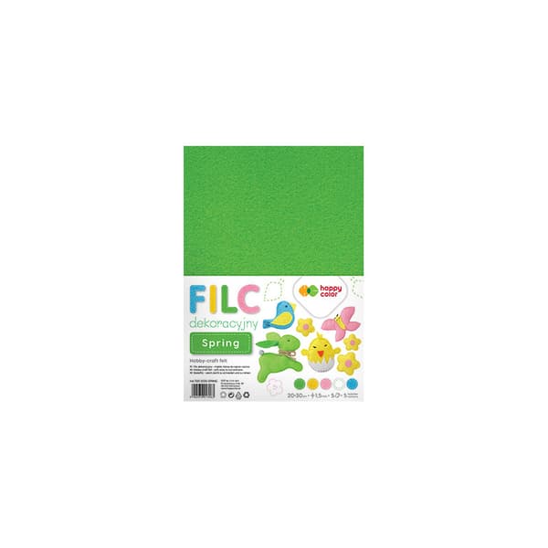 Filt til dekoration 20x30cm 5 ark Spring Happy Color