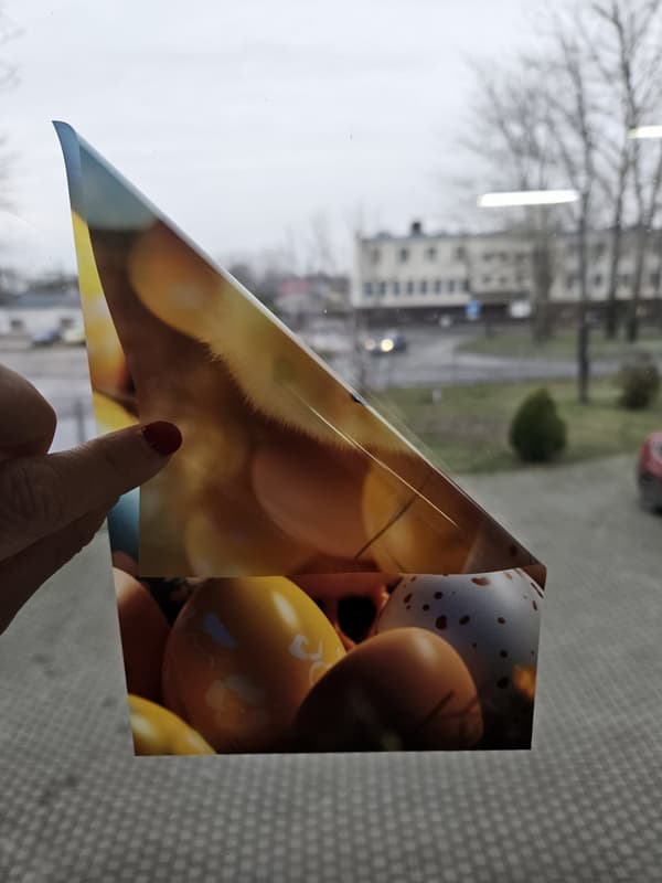 Sähköstaattiset tarrat Kana 2 kpl Kunke