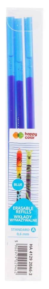 Raderbar pennrefill blå Standard A 0,6mm 3 st Happy Color