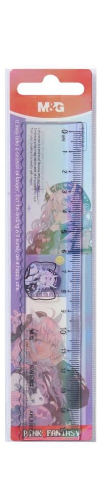Lineal 15 cm Manga Pink Fantasy Anime M&G