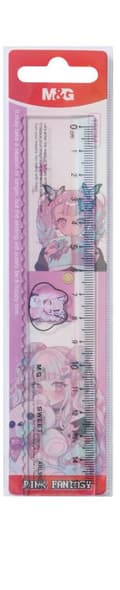 Miniatyrbillede 4 af 4: Lineal 15 cm Manga Pink Fantasy Anime M&G