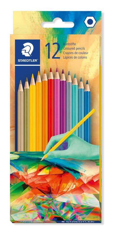 Multiverse Staedtler v2 12-farve sekskantede blyanter