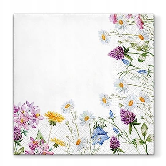 Servietter blomster v2 33x33cm Paw Decor Collection