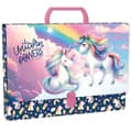 Miniatyrbillede 1 af 2: Mappe med hank A4 9cm Unicorn 16 Derform