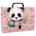 Miniatyrbillede 1 af 2: Mappe med hank A4 9cm Panda 10 Derform