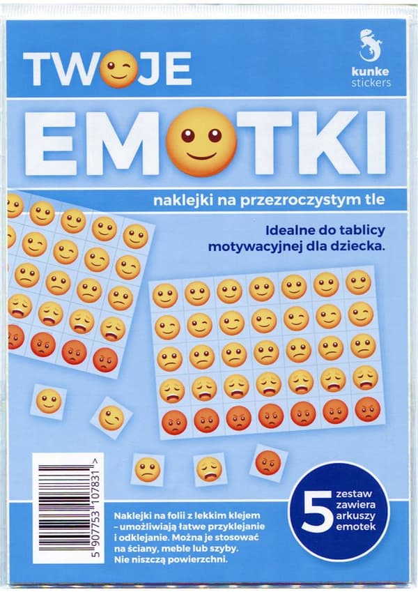 Klistermærker Dine Emojis 5 ark Kunke