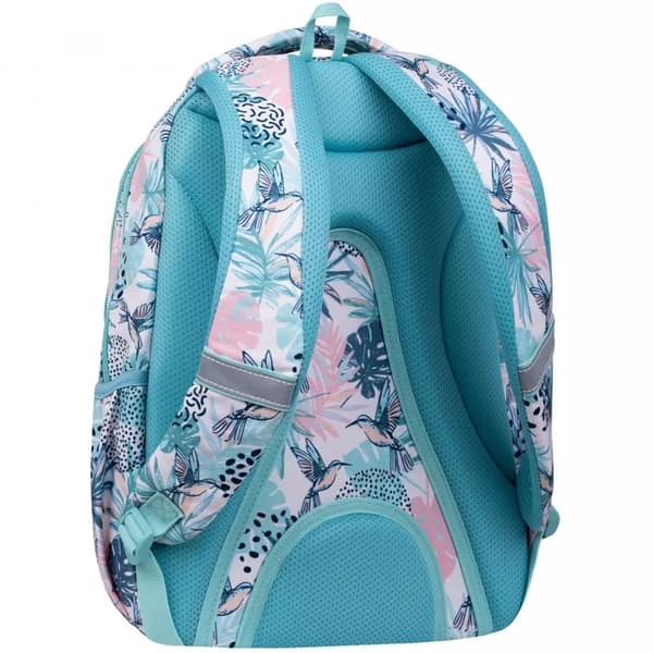Drafter 3 Thai ungdomsryggsäck vit med blad blommor och fåglar Patio Coolpack