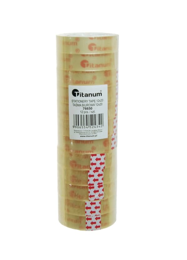 Gennemsigtig kontortape 18/20 8 stk Titanum