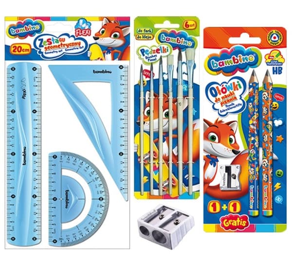 BAMBINO School Supplies XXL kunstsæt og A3 pad