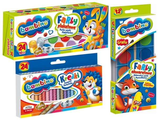 BAMBINO School Supplies XXL kunstsæt og A3 pad