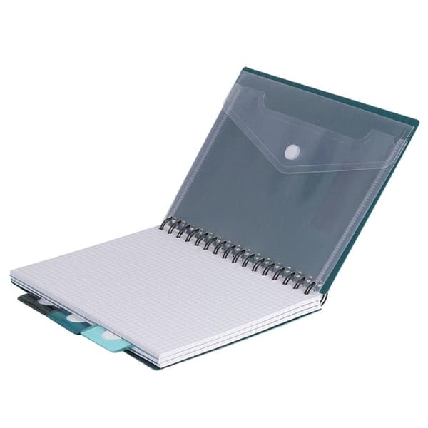 Spiral notesbog A4 100 ark Patio Coolpack 5 bogmærker turkis