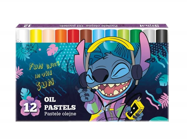 Olie pasteller 12 farver Stitch Colorino Coolpack