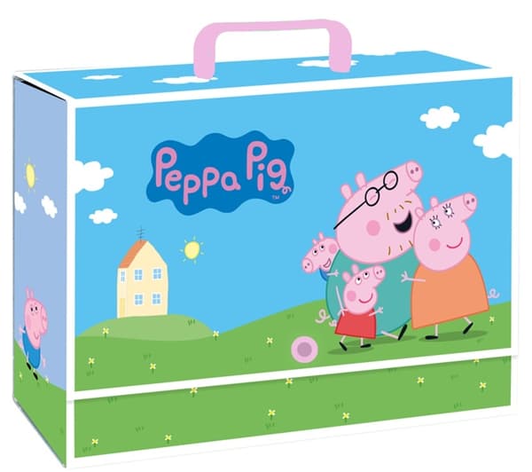 Mappe med hank A4 9cm Peppa Pig Astra