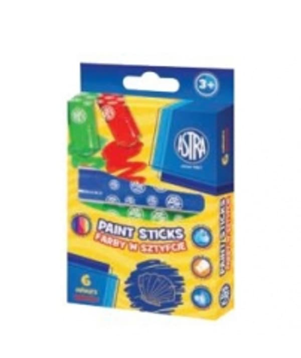 Jumbo färgstickor 6 färger Astra