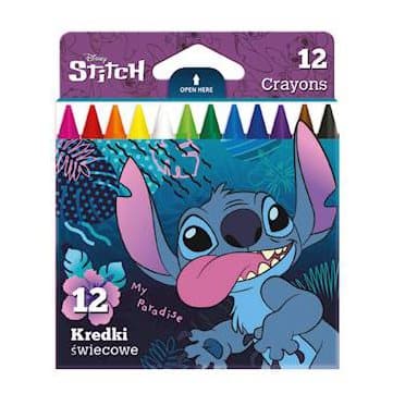 Stitch Colorino Coolpack 12-färgs vaxkritor