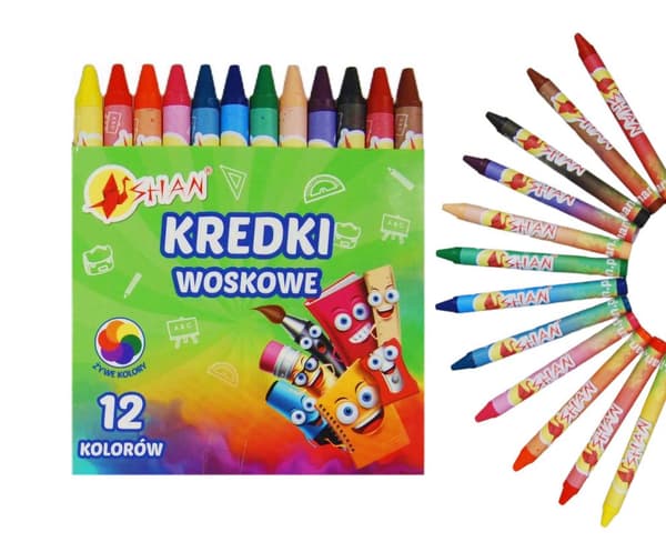 Voksblyanter 12 farver Shan
