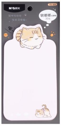 Dopamin klibbigt anteckningsblock kitty 6,1x11,5 30 ark M&G