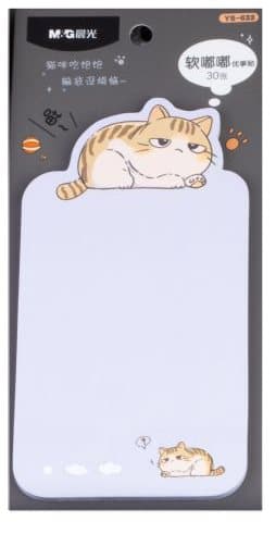 Dopamin klibbigt anteckningsblock kitty 6,1x11,5 30 ark M&G