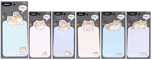 Dopamin klibbigt anteckningsblock kitty 6,1x11,5 30 ark M&G