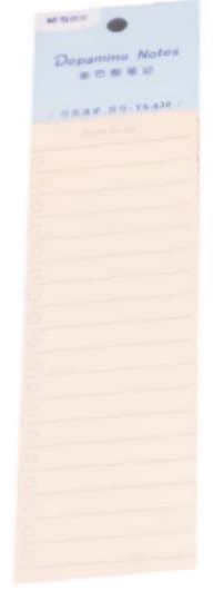 Dopamin klæbrig notesblok lang 5x16 50 ark M&G