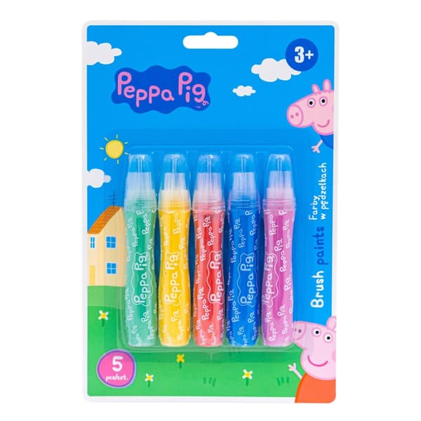 Penslar 5 färger Peppa Pig Astra