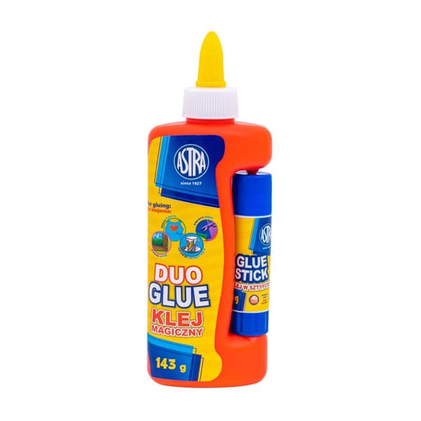Magic flydende lim 143ml + limstift 8g Astra
