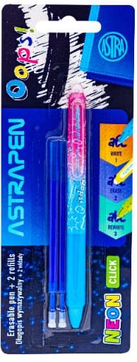 Ups Neon sletbar pen + 2 Astrapen blister refills