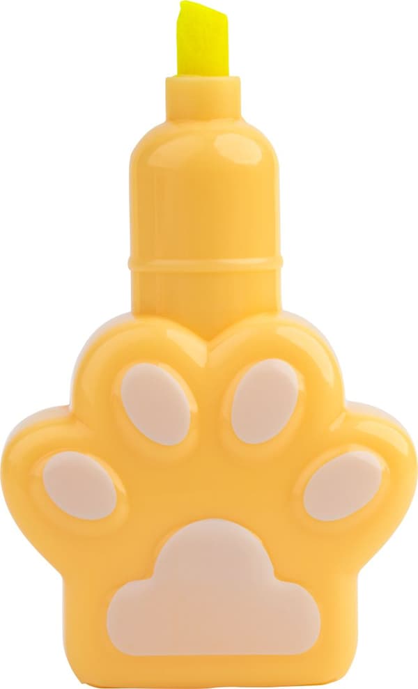 Cat&Dog Happy Color FLUO Paw Highlighter Sæt 5 stk