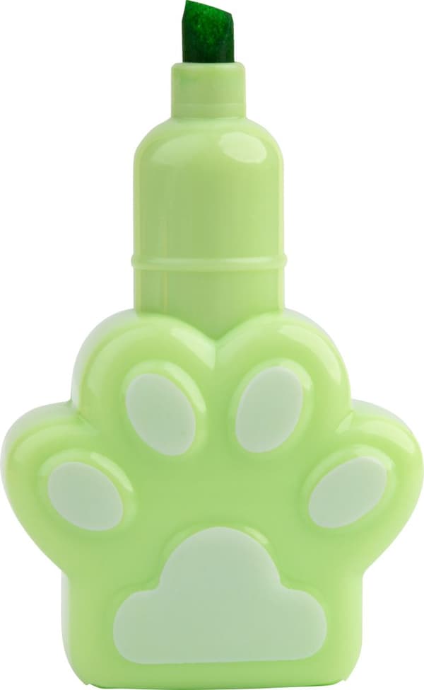 Cat&Dog Happy Color FLUO Paw Highlighter Sæt 5 stk
