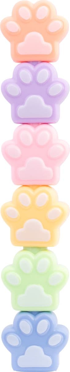 Cat&Dog Happy Color FLUO Paw Highlighter Sæt 5 stk