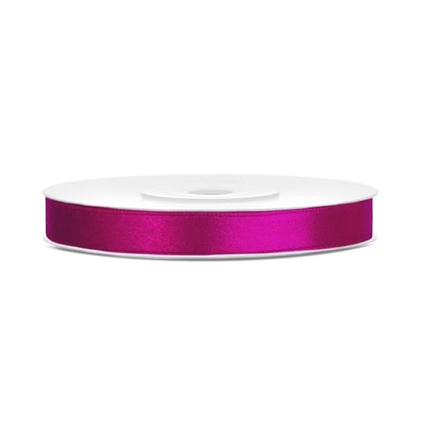 Satinbånd 6 mm x 25 m Fuchsia