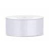 Satinband 25mm x 25m Vit