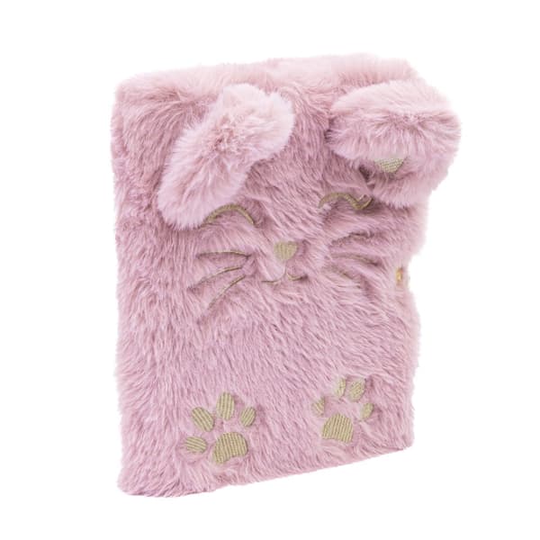 Plys dagbog med hængelås Klasse AstraPap Fluffy Kitty A5