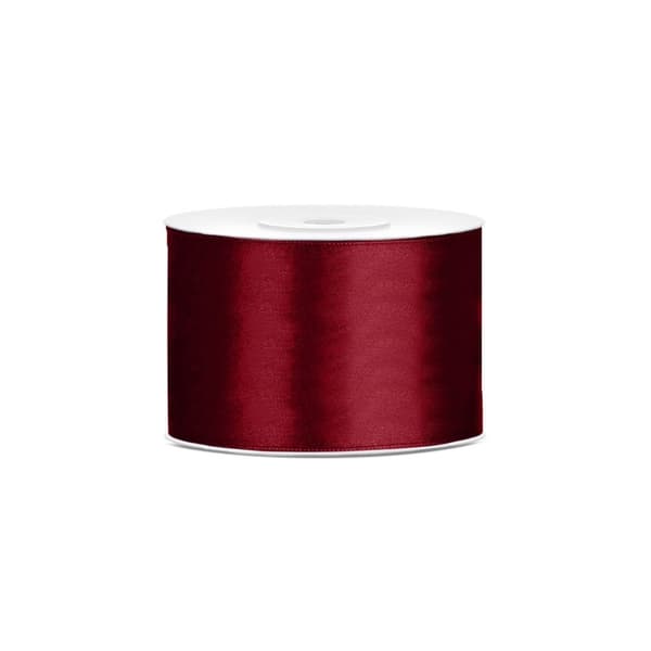 Satinbånd 50mm/25m Burgundy Party Deco