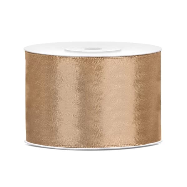 Satinbånd 50 mm x 25 m Guld