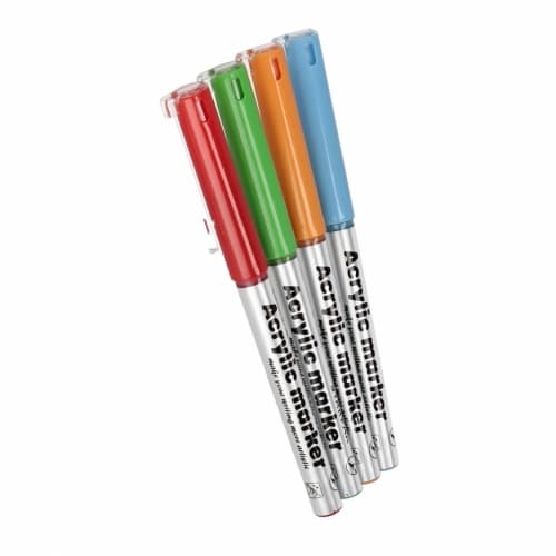 Set med 4 intensiva Starpak akrylpenselmarkörer