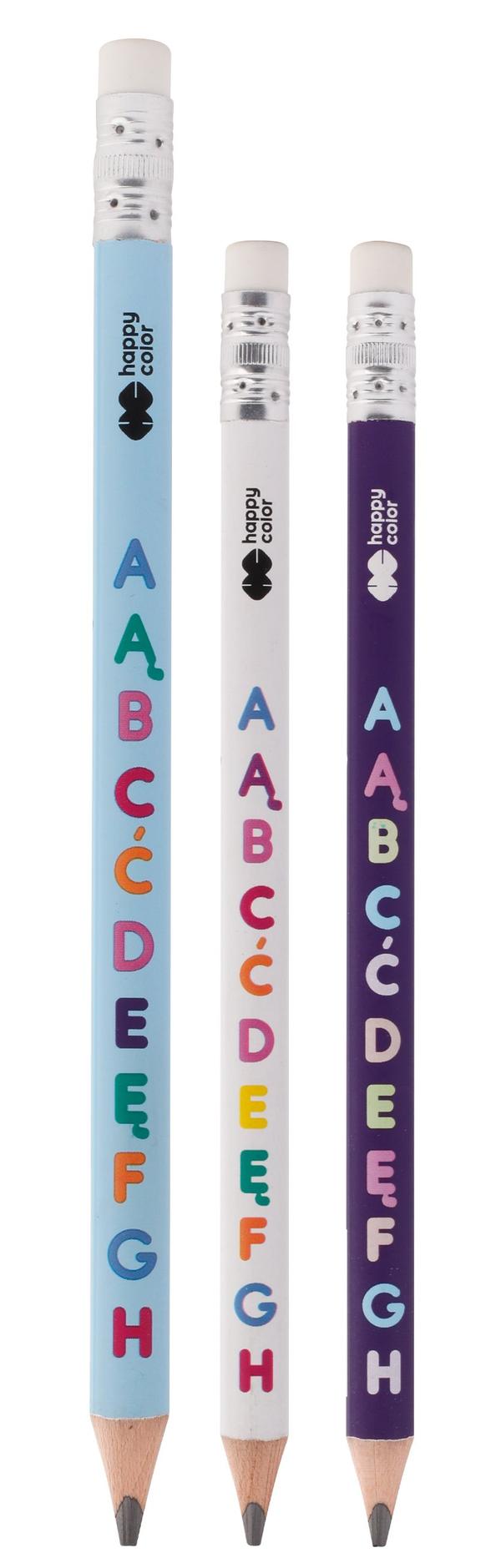 Happy Color Jumbo Triangular 2B Alphabet Learning Pencil