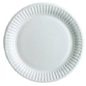 Lila engangstallerken, diameter 230mm 50 stk
