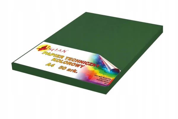 Teknisk papir A4 300g mørkegrøn v2 50 ark