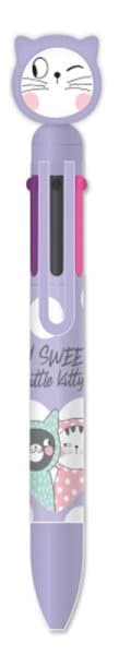 Automatisk kuglepen 6-farvet So Many Cats 0,7 mm M&G