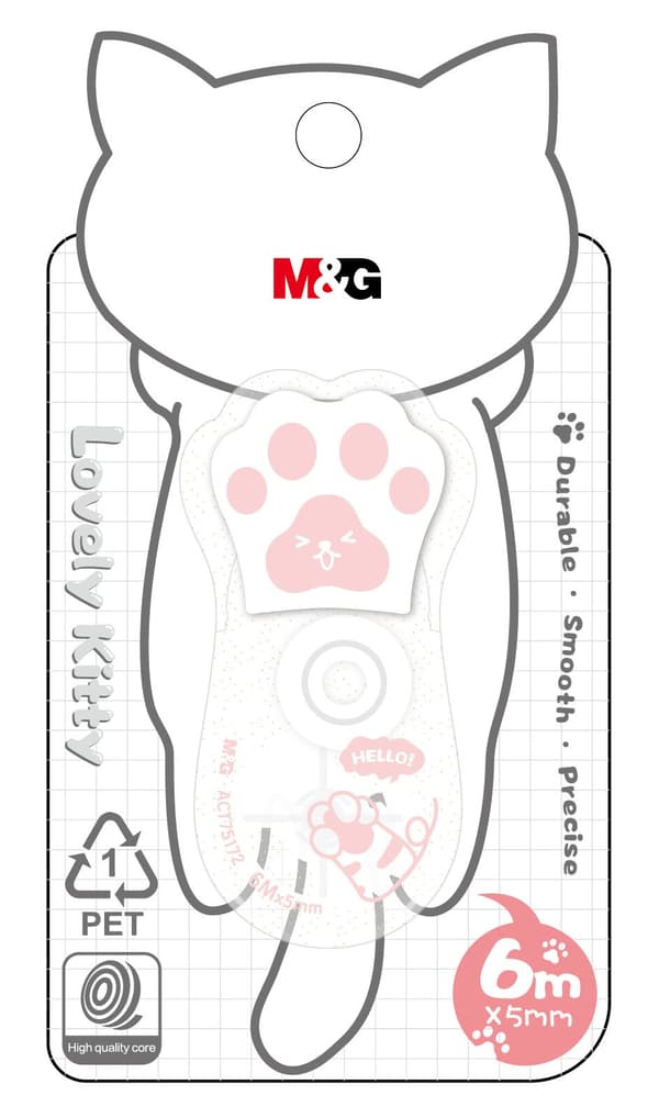 Dejlig Kitty Cat Paw Corrector Tape 6mx5mm M&G
