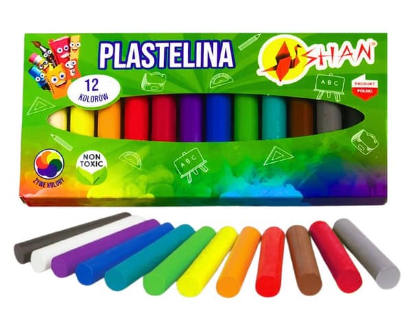 Plasticine 12 farver Shan